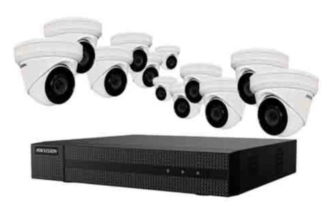 4 MP OUTDOOR WDR FIXED TURRET NETWORK CAMERA KIT(EKI-K164T412(C))